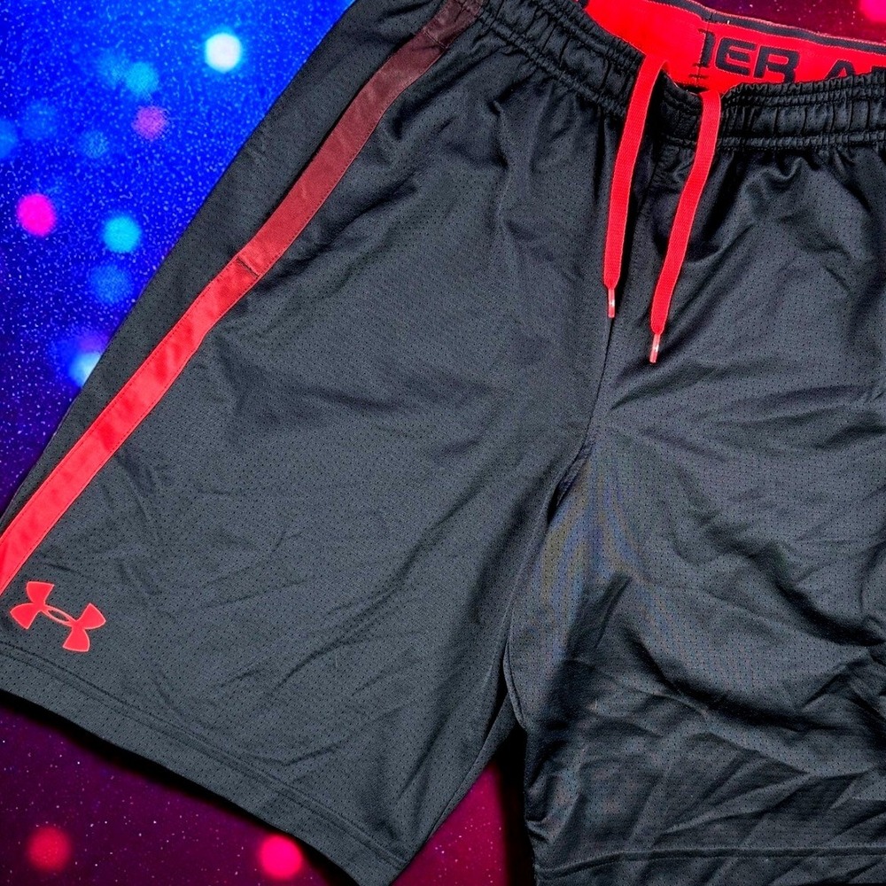 Under Armour Shorts Women S Athletic Gym Shiny Glanz‎ Training Black Drawstring